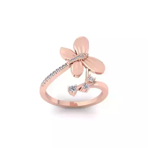 Butterfly Fancy Ring 43 3d Model and Render