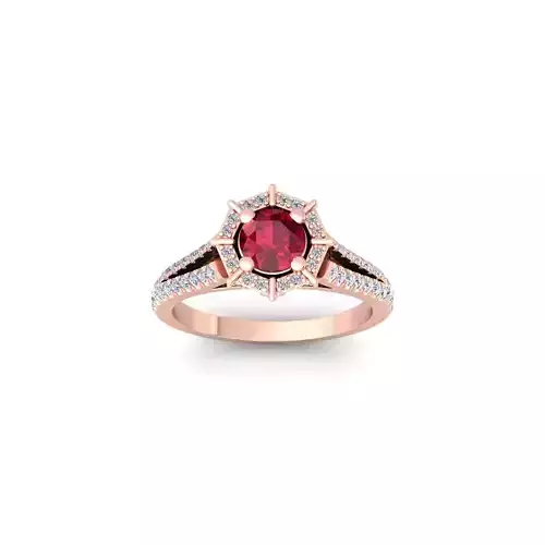 Fancy Gemstone Ring 41 3d Model and Render