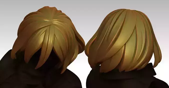 3D Hairstyles for girl V84 3D print model