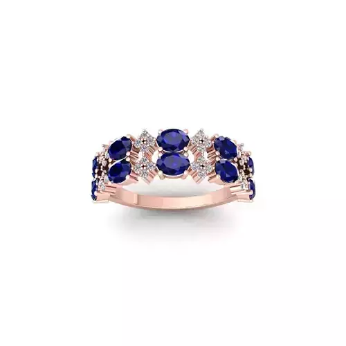 Fancy Gemstone Ring 39 3d Model and Render