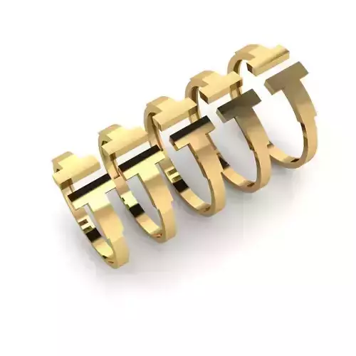 Gold Ring Jewelry  Ring stl 3dm 3dprintmodel