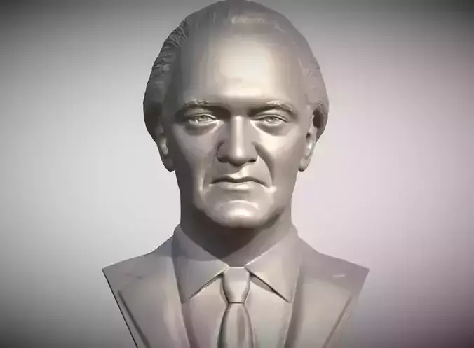 Quentin Tarantino bust 3D print model