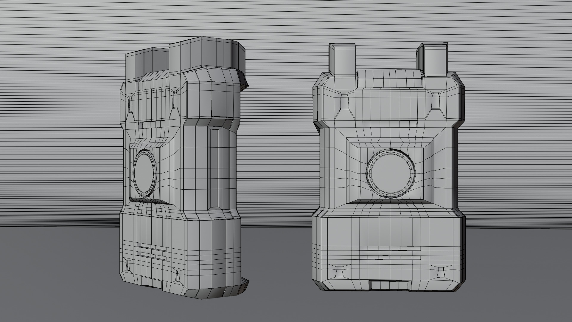 Sci-Fi Power Core Stylized Futuristic Energy Battery Low-poly 3D model_2