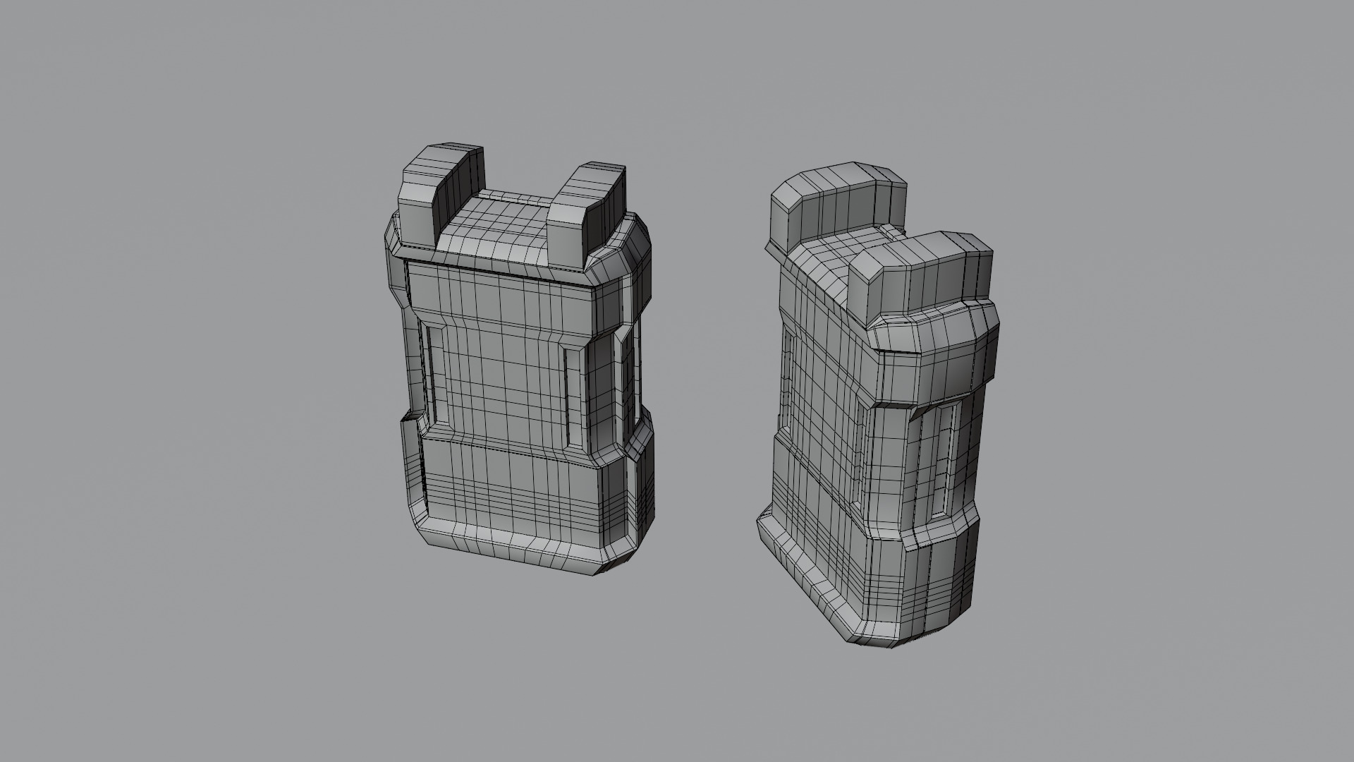 Sci-Fi Power Core Stylized Futuristic Energy Battery Low-poly 3D model_4