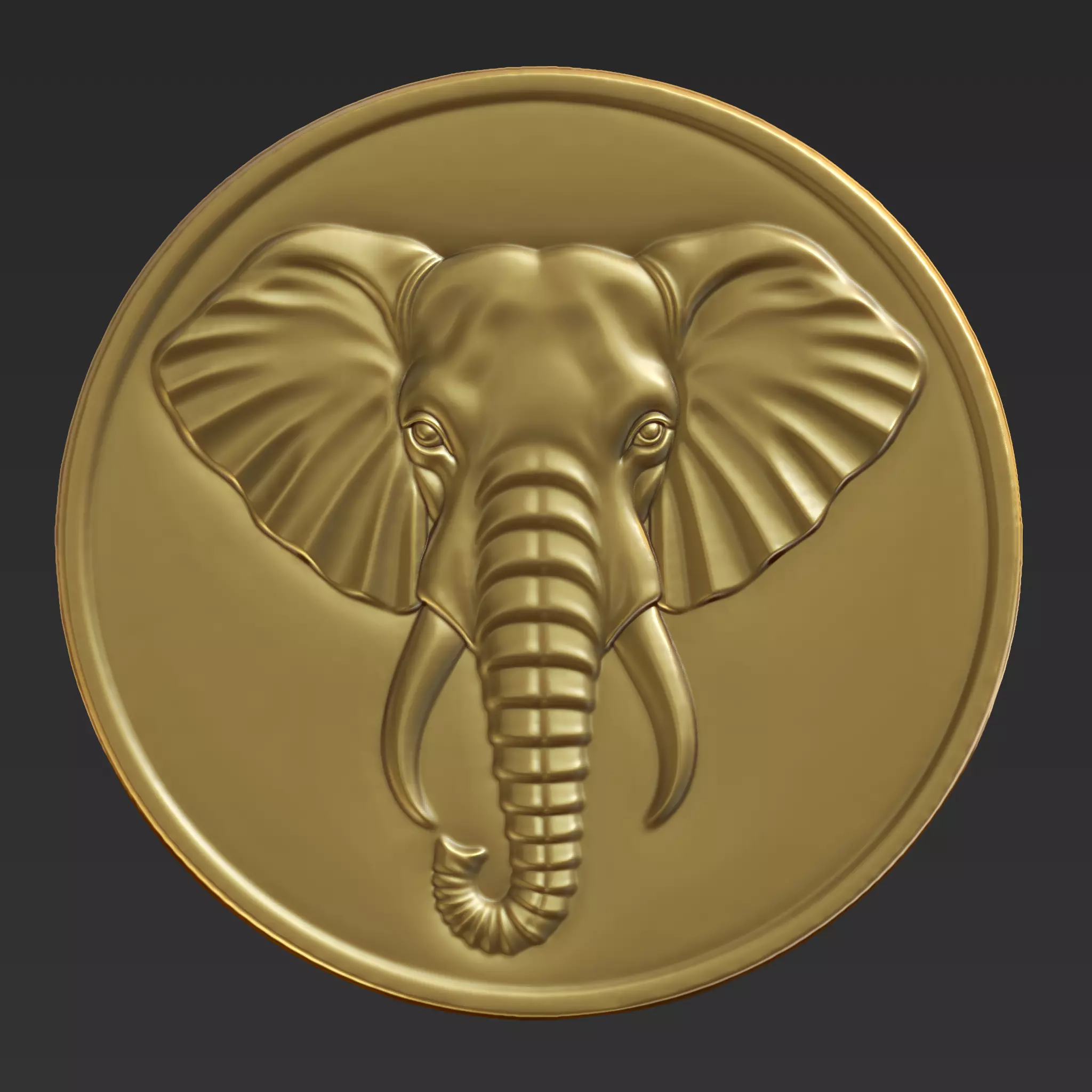 Elephant Head A49 3D print model