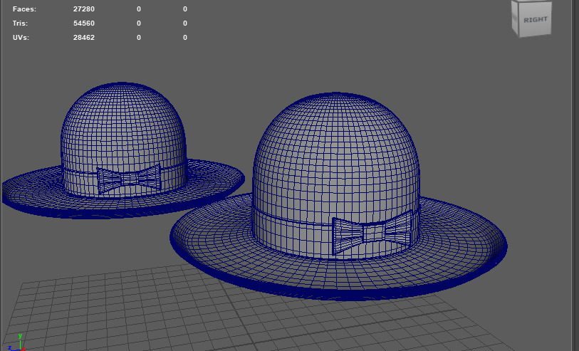 Bowler Hat 3D model_10