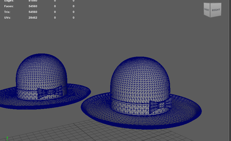 Bowler Hat 3D model_11