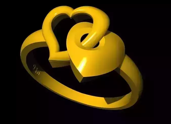 heart ring 3dm file