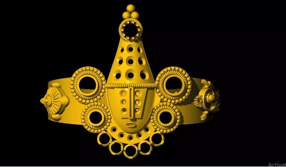 balaji ring 3dm file 3D print model_0