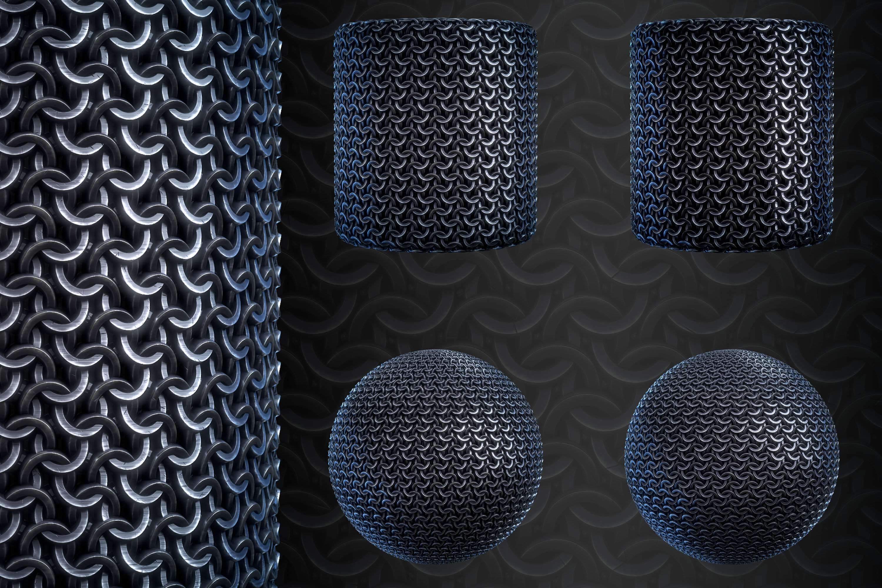 Medieval Chain Armor Stylized - Vol 01 - SBsar - Maps Texture_2