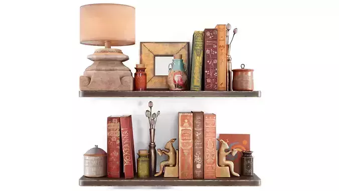 Decorative set with books
