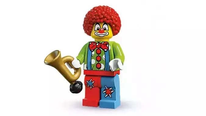 3D print minifigure - 8683-4 Circus-Clown