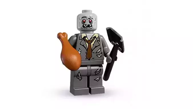 3D print minifigure - 8683-5 Zombie 3D print model