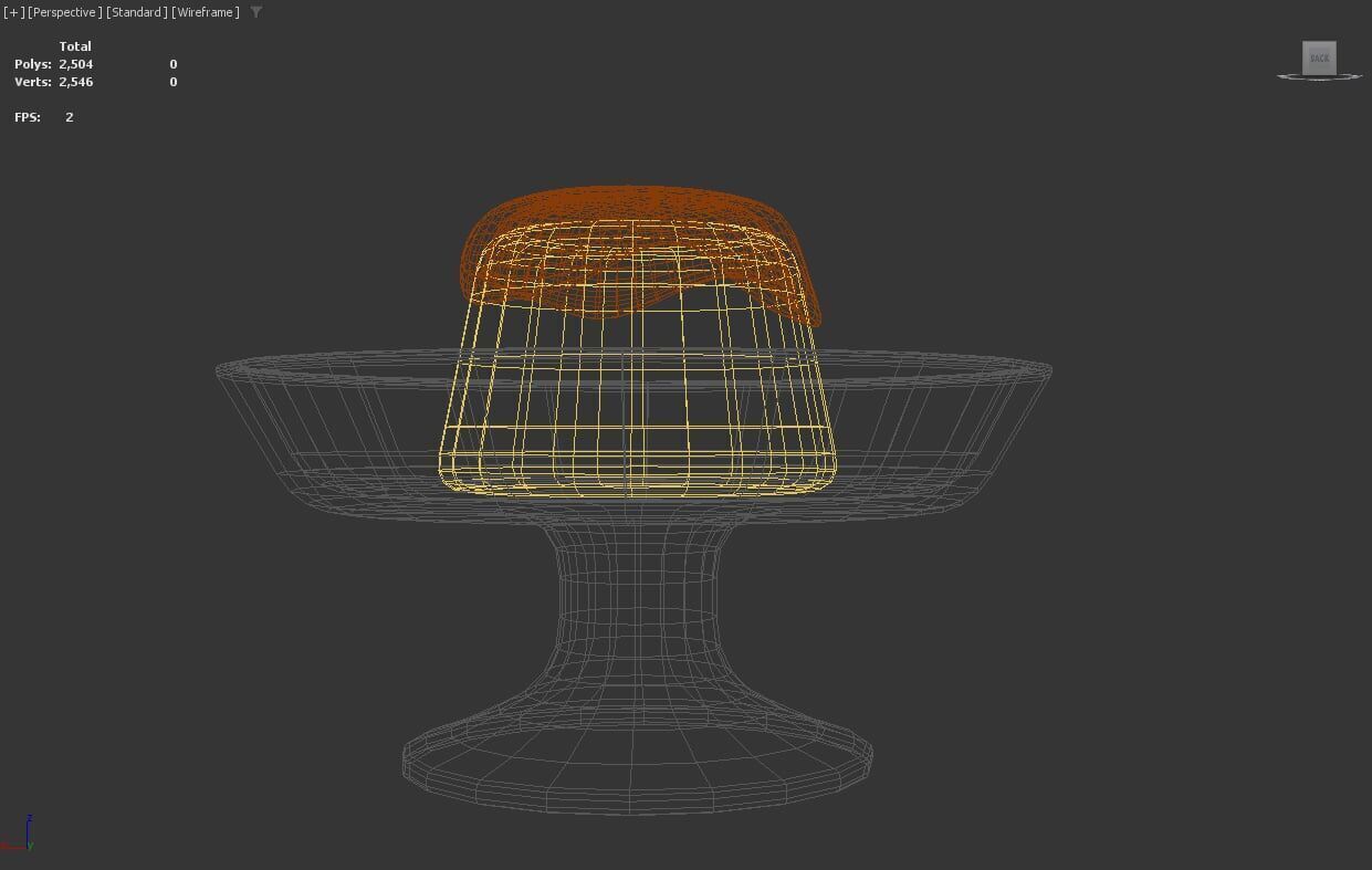 Stylized Low-Poly Pudding Dessert Low-poly 3D model_7