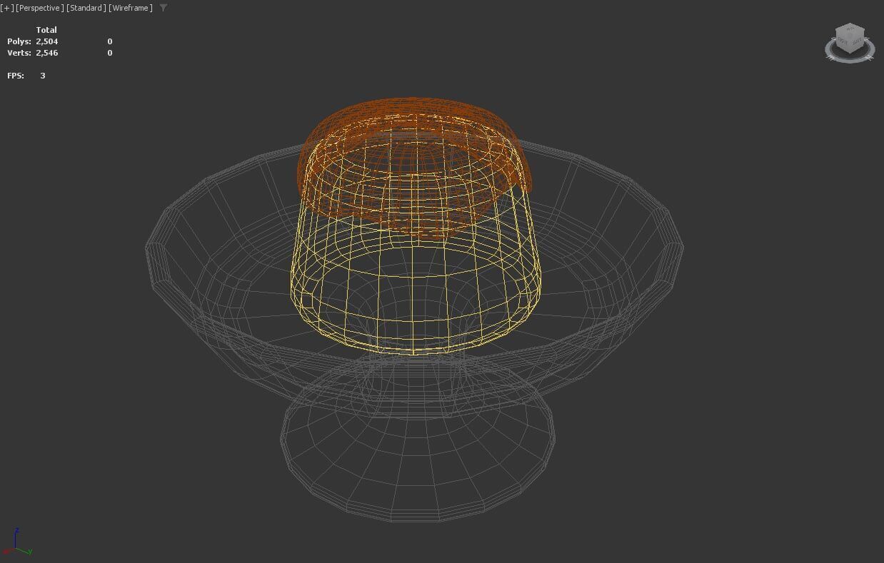 Stylized Low-Poly Pudding Dessert Low-poly 3D model_8