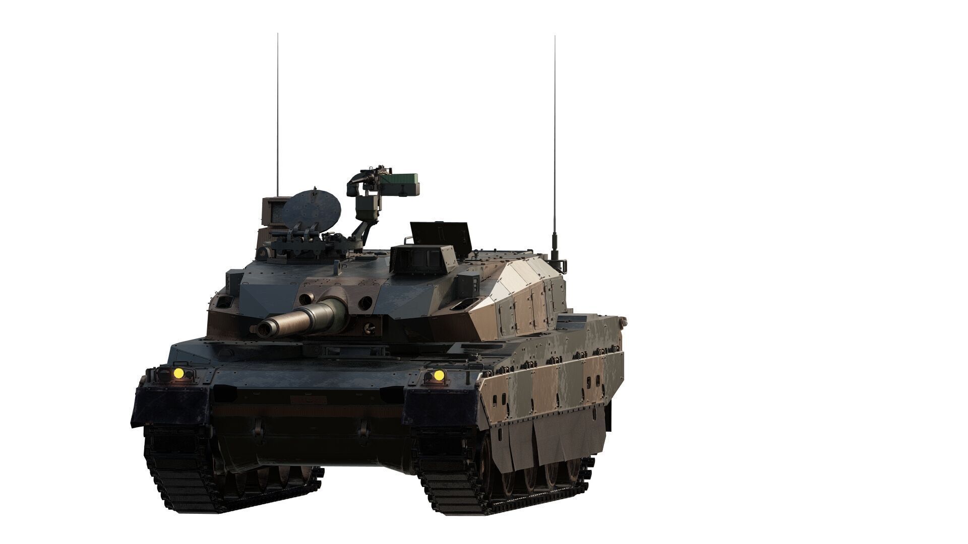 japanese type 10 main battle tank 3D model_1