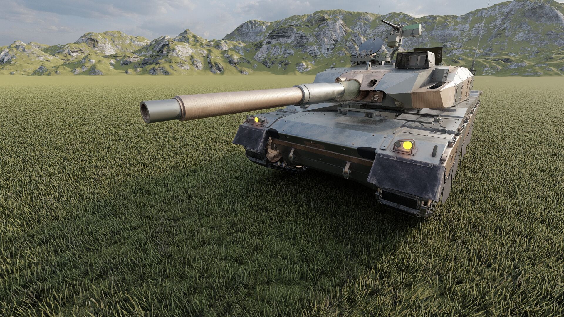 japanese type 10 main battle tank 3D model_17