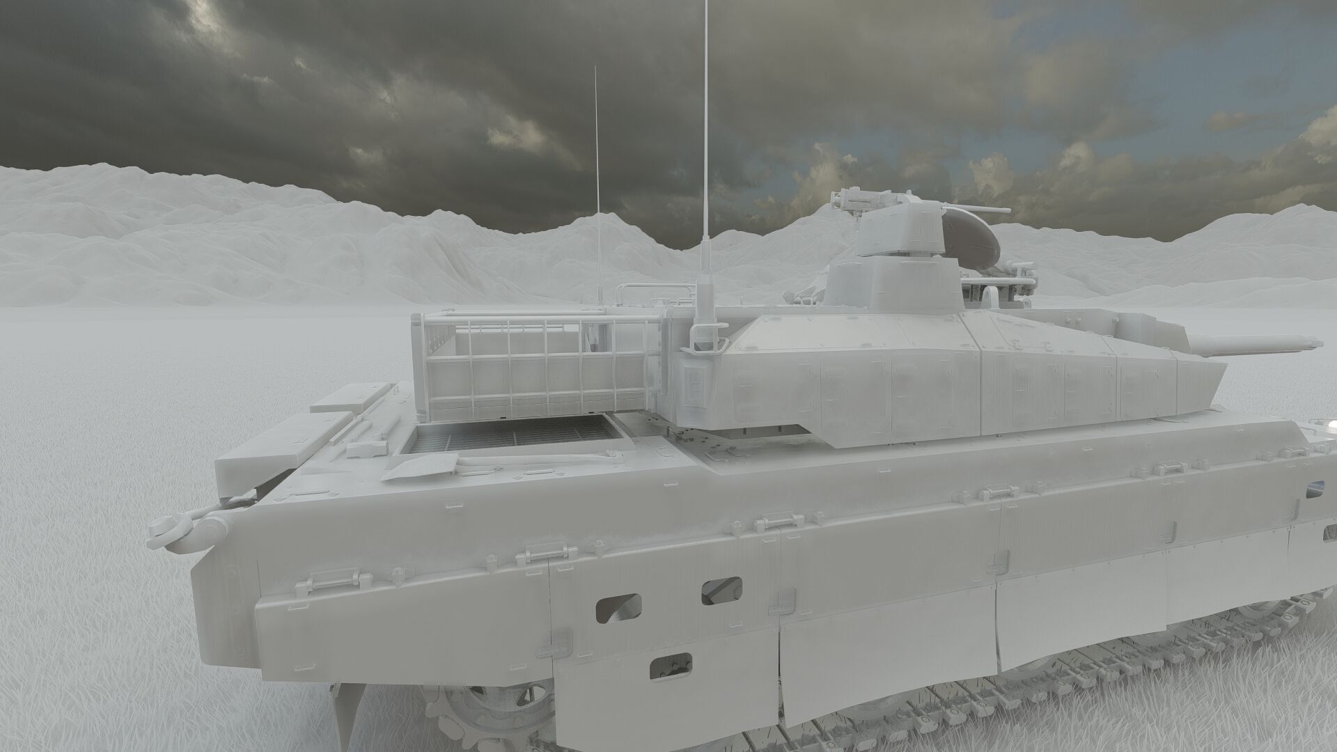 japanese type 10 main battle tank 3D model_33