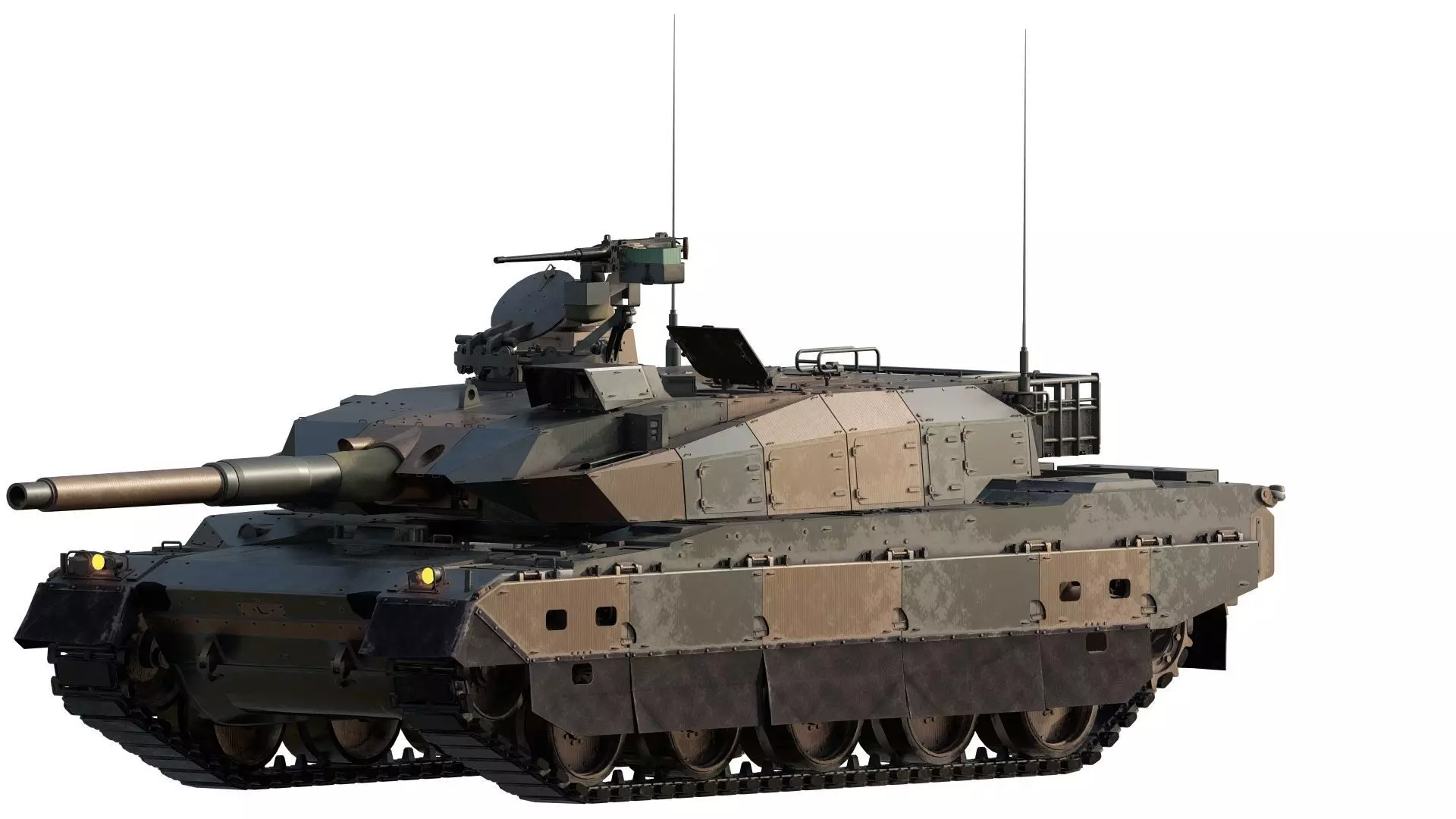 japanese type 10 main battle tank 3D model_0