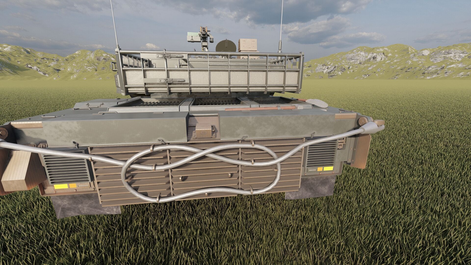 japanese type 10 main battle tank 3D model_11