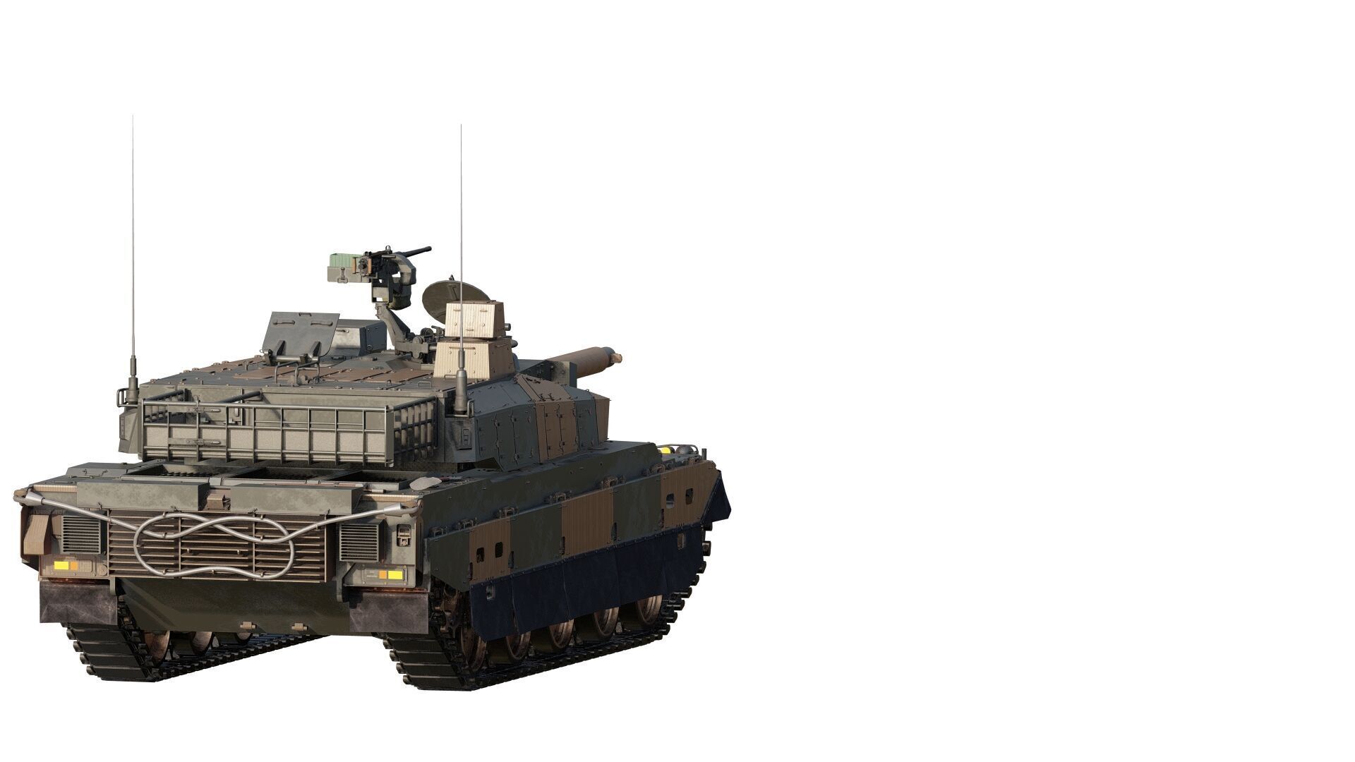 japanese type 10 main battle tank 3D model_4