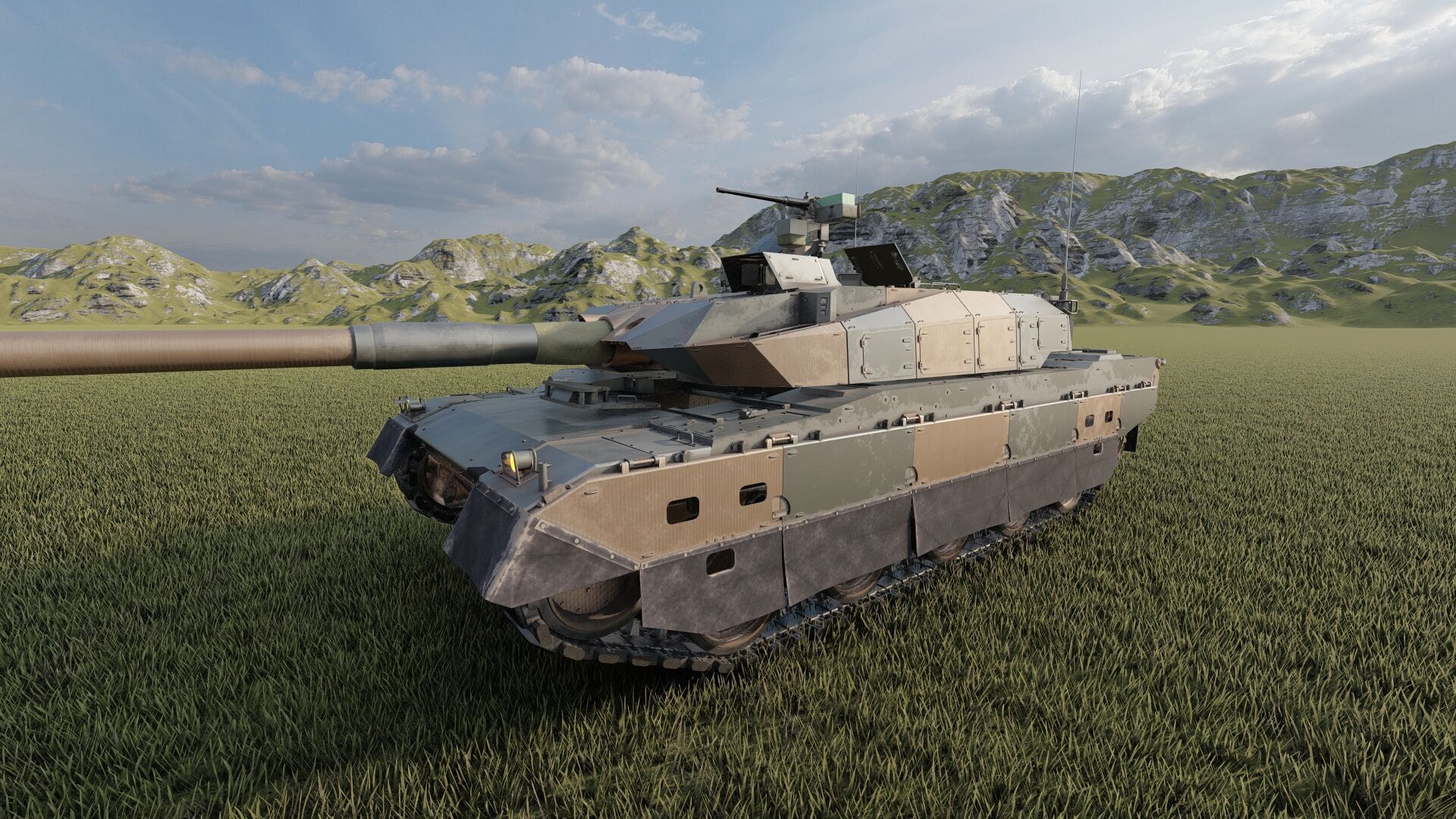 japanese type 10 main battle tank 3D model_6