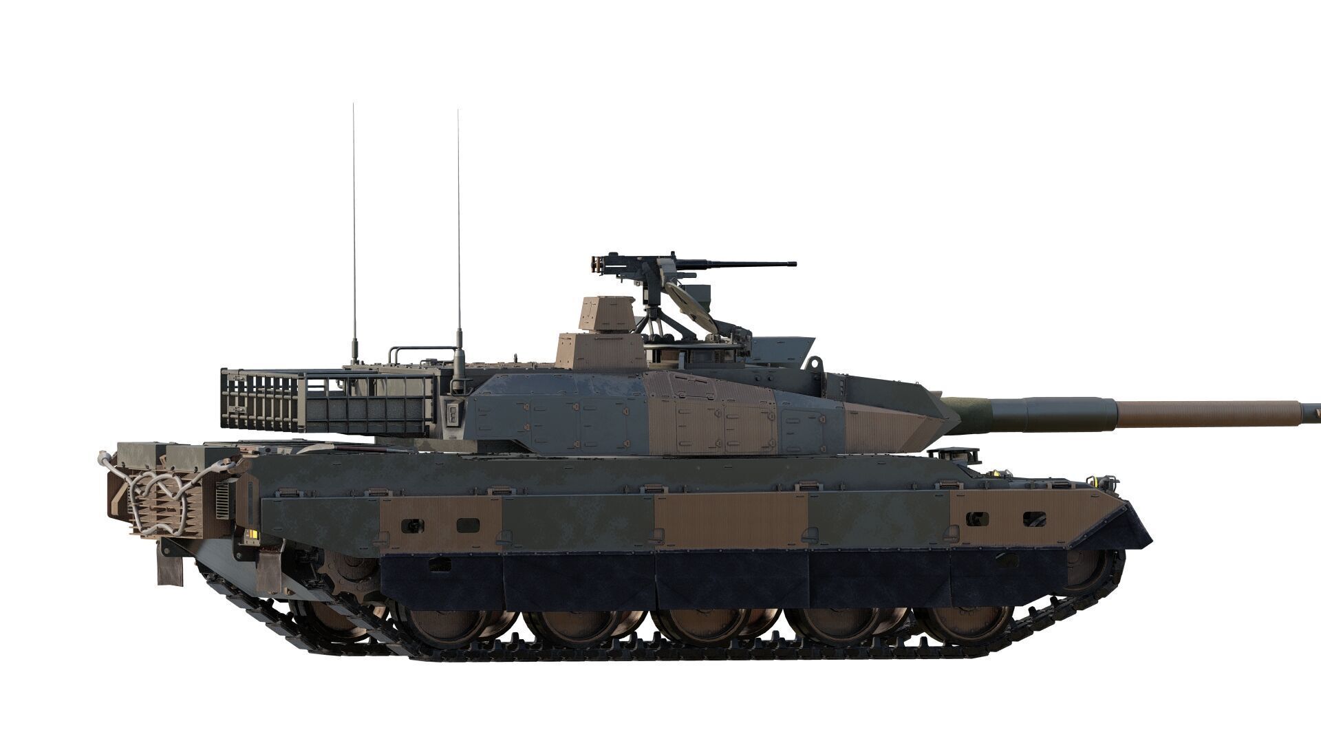 japanese type 10 main battle tank 3D model_3