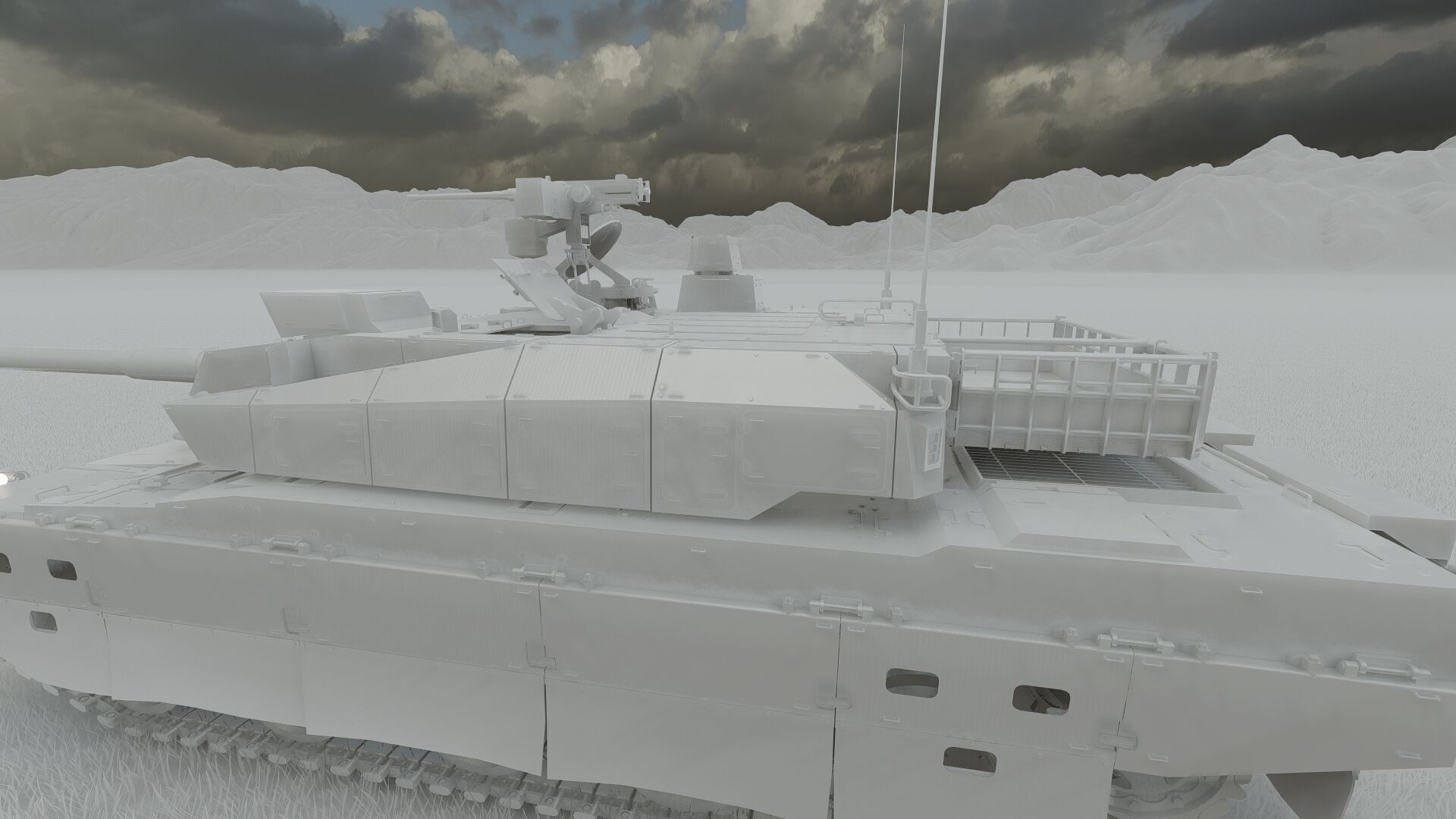 japanese type 10 main battle tank 3D model_29