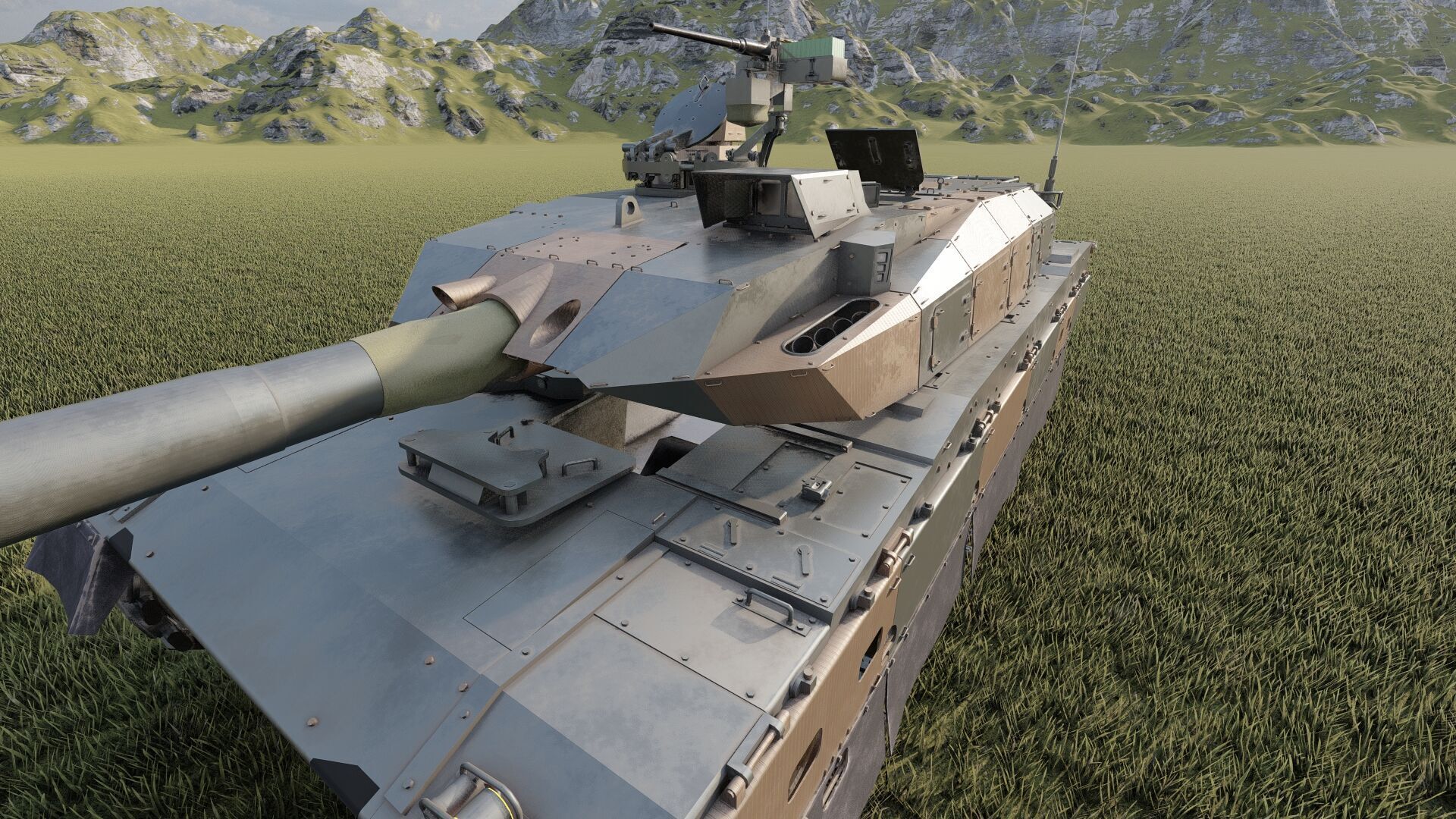 japanese type 10 main battle tank 3D model_18