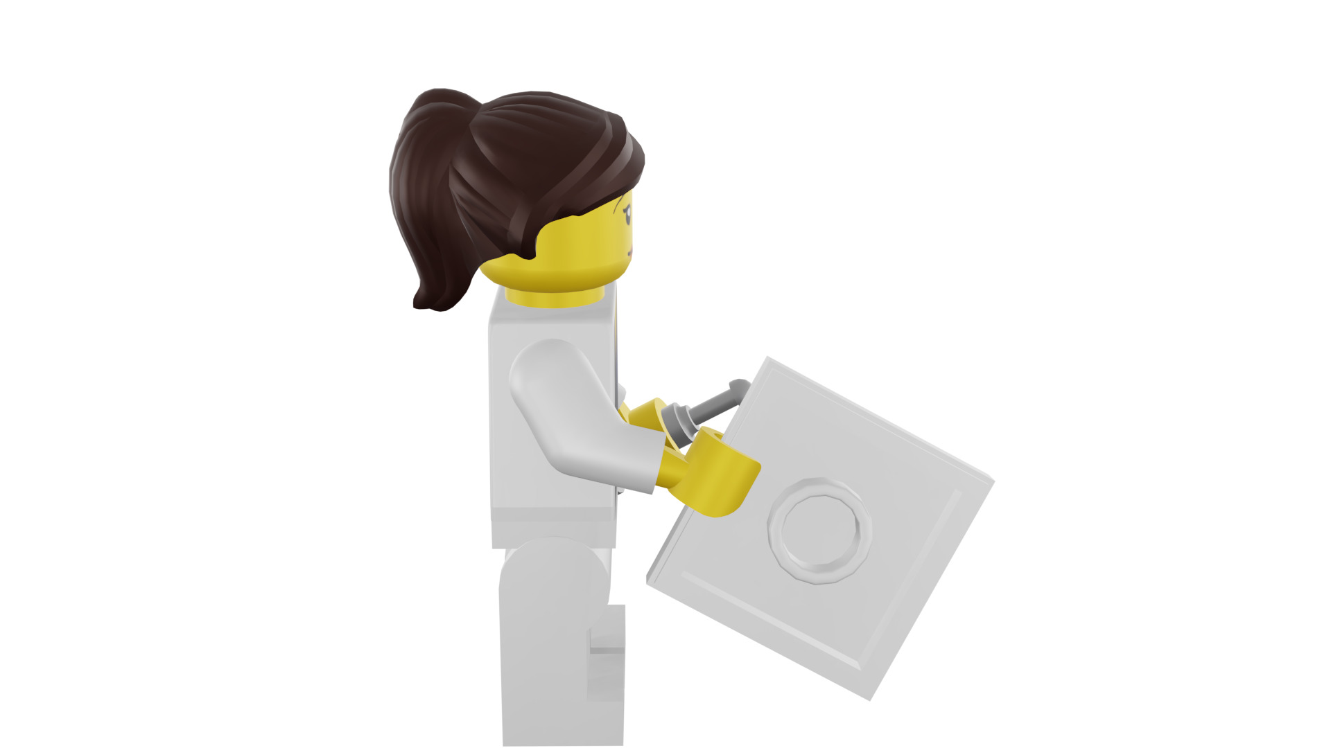 3D print minifigure - 8683-11 Nurse 3D print model_14