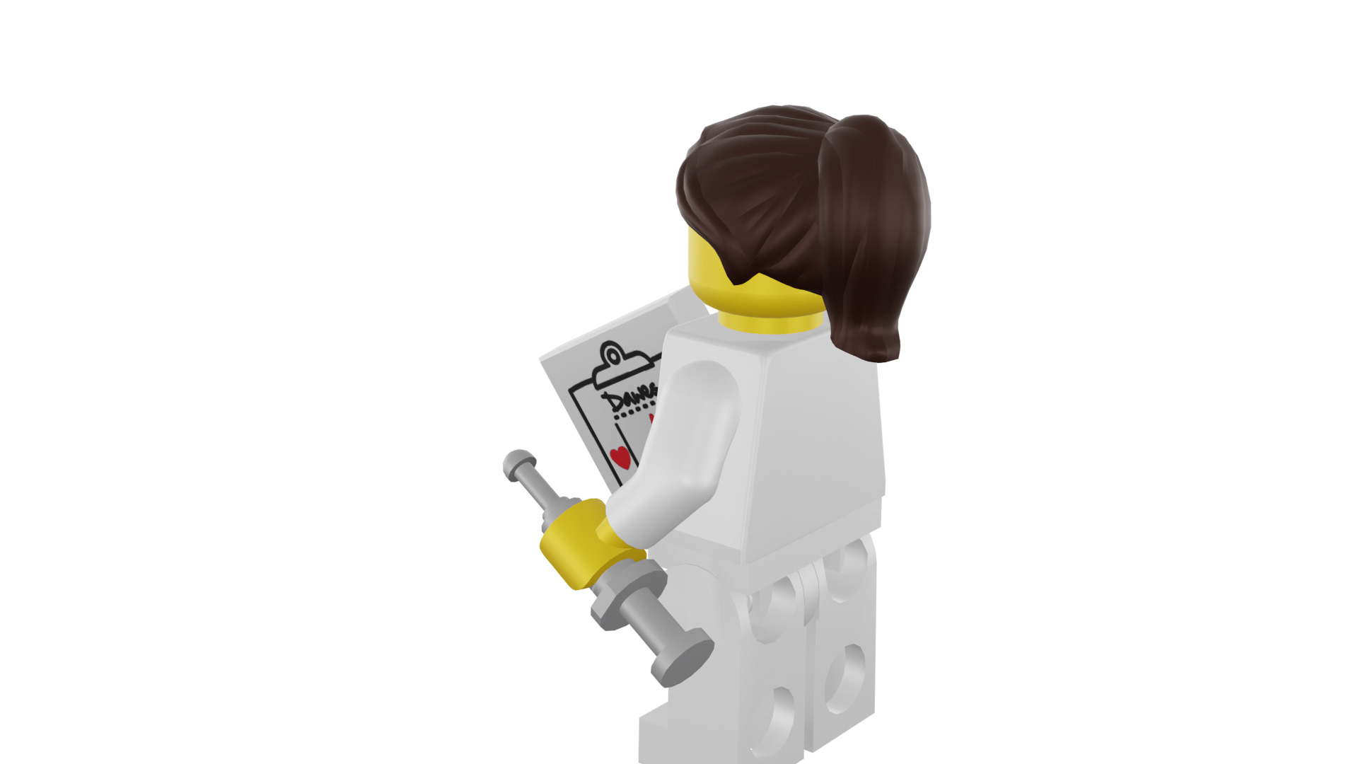 3D print minifigure - 8683-11 Nurse 3D print model_31