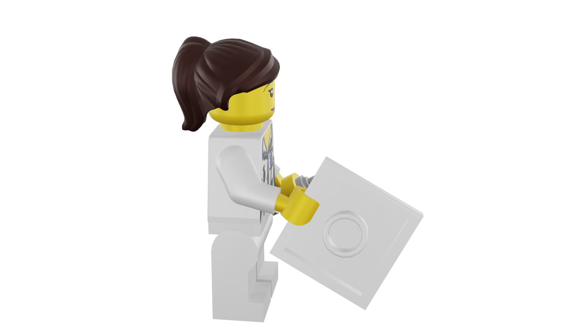 3D print minifigure - 8683-11 Nurse 3D print model_13