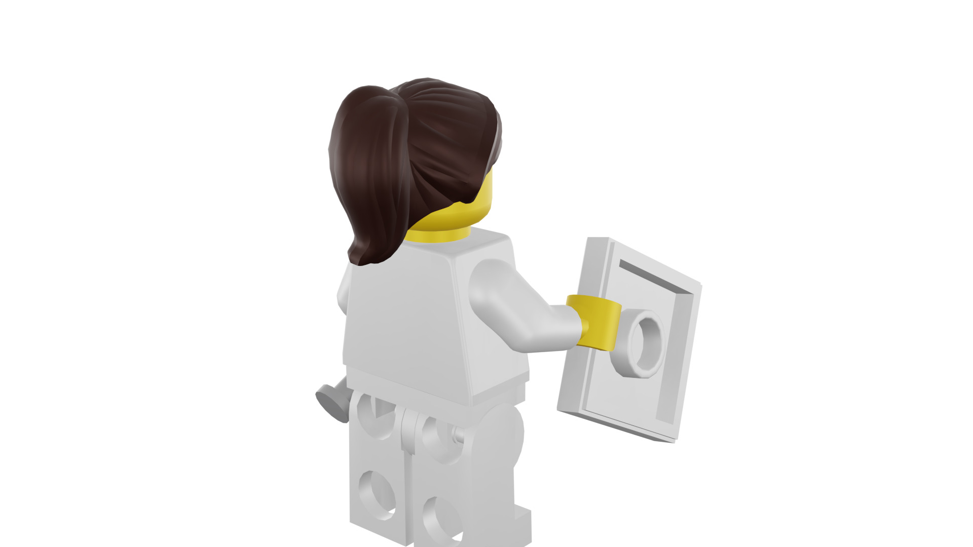 3D print minifigure - 8683-11 Nurse 3D print model_20