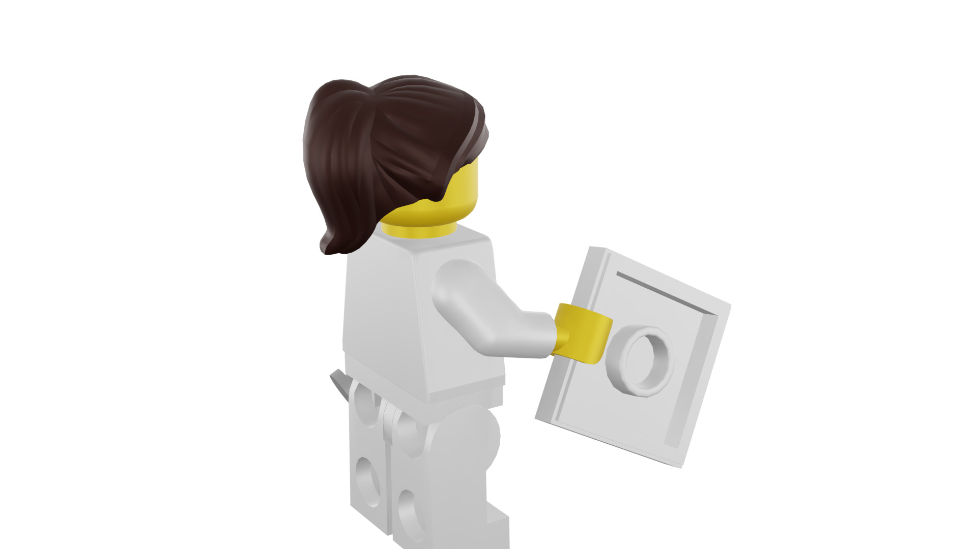 3D print minifigure - 8683-11 Nurse 3D print model_18