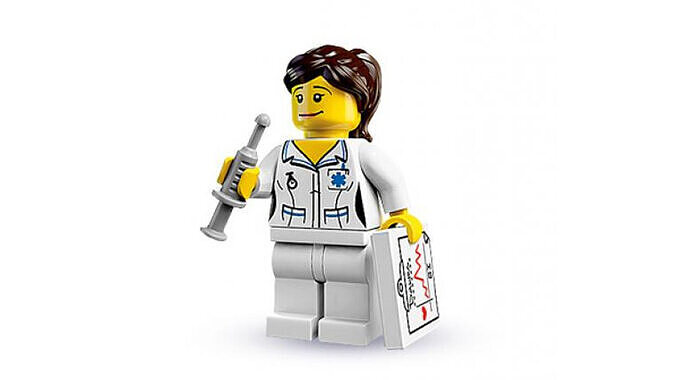 3D print minifigure - 8683-11 Nurse 3D print model