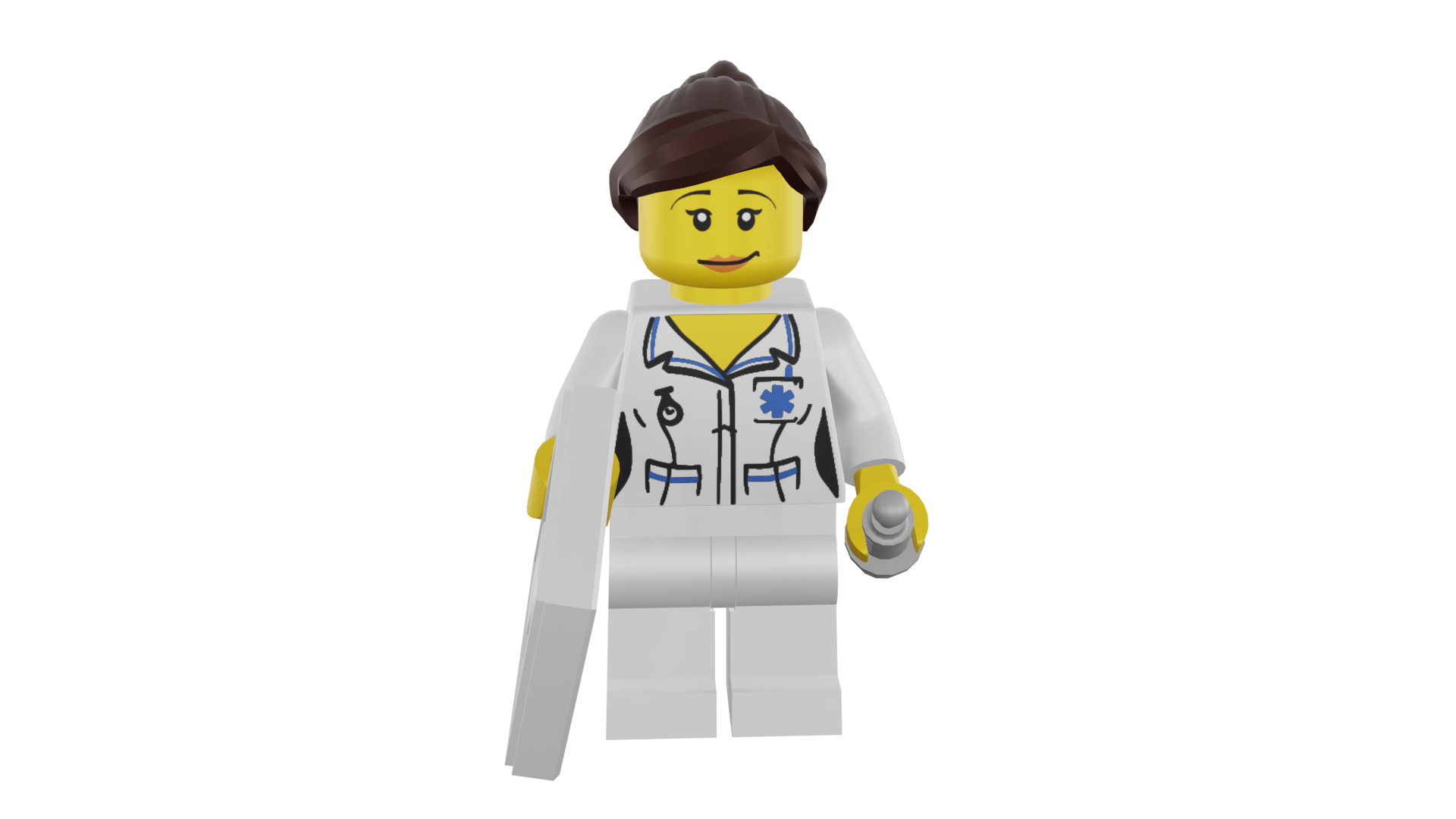 3D print minifigure - 8683-11 Nurse 3D print model_47