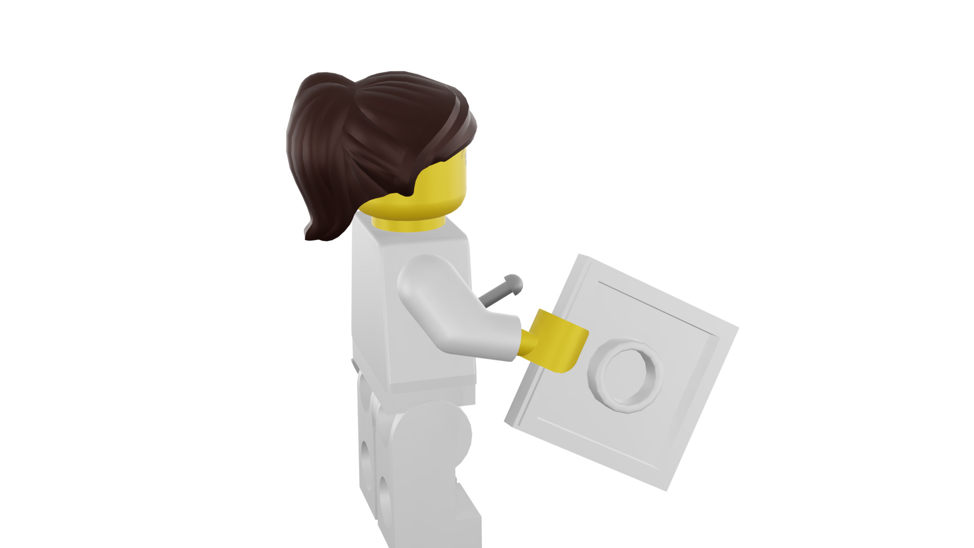 3D print minifigure - 8683-11 Nurse 3D print model_16