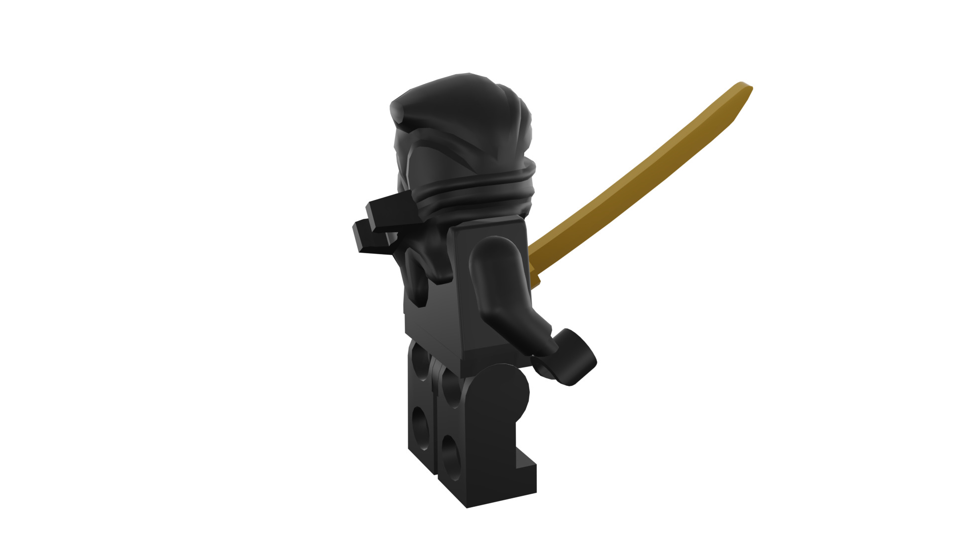 3D print minifigure - 8683-12 Ninja 3D print model_16