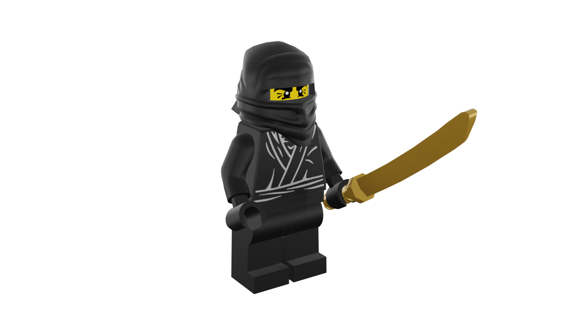 3D print minifigure - 8683-12 Ninja 3D print model_6