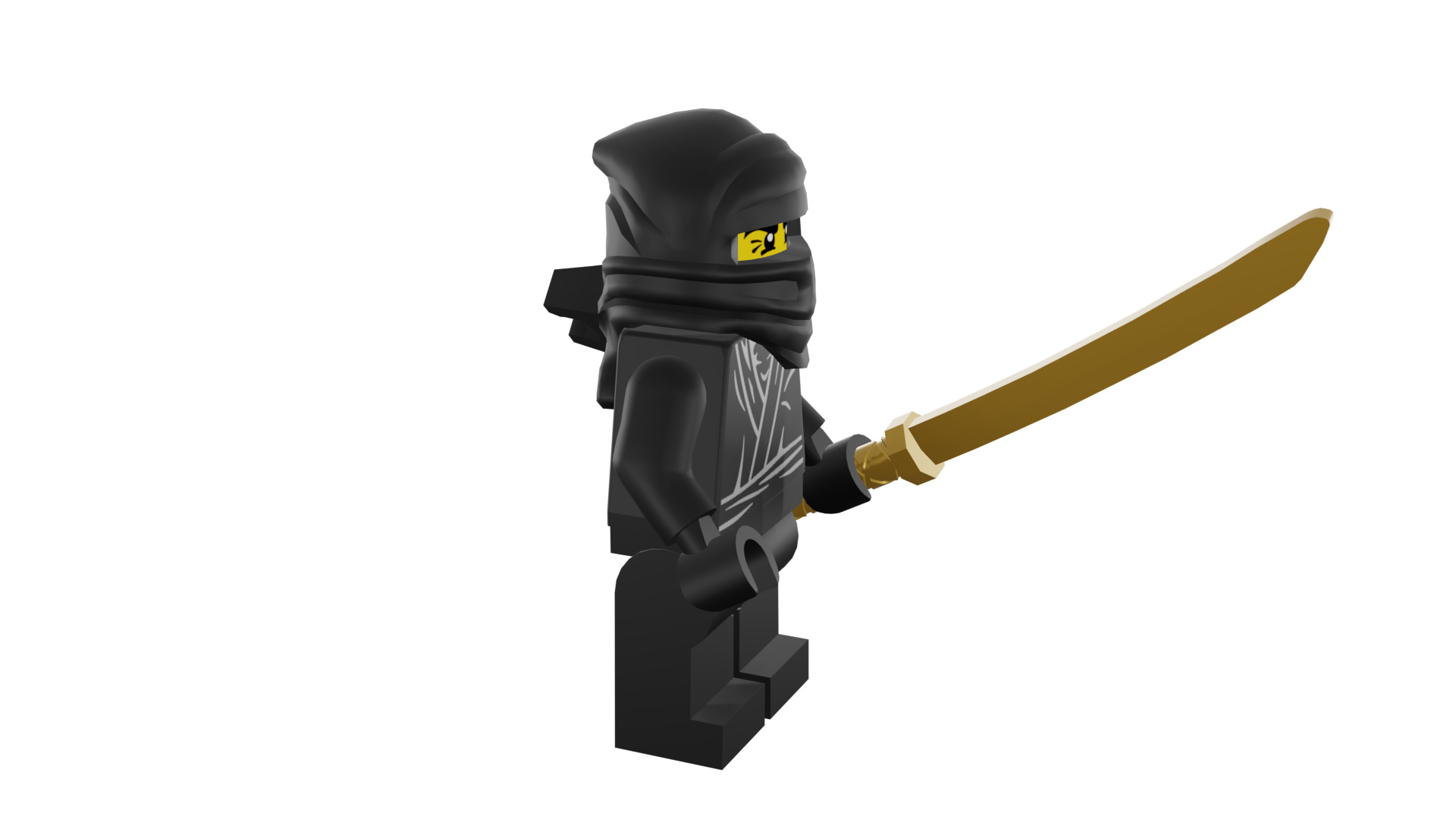 3D print minifigure - 8683-12 Ninja 3D print model_10