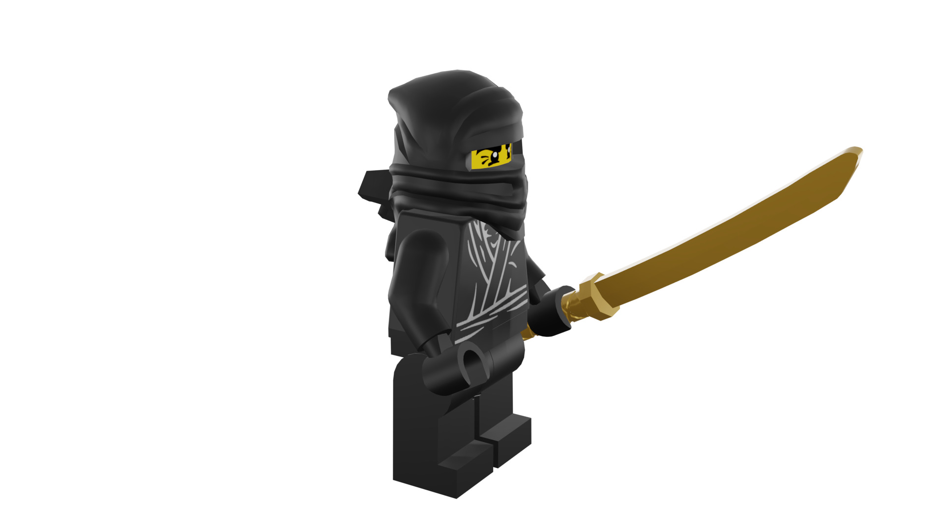 3D print minifigure - 8683-12 Ninja 3D print model_9