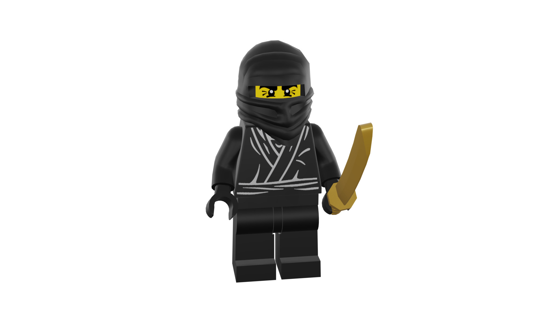 3D print minifigure - 8683-12 Ninja 3D print model_3
