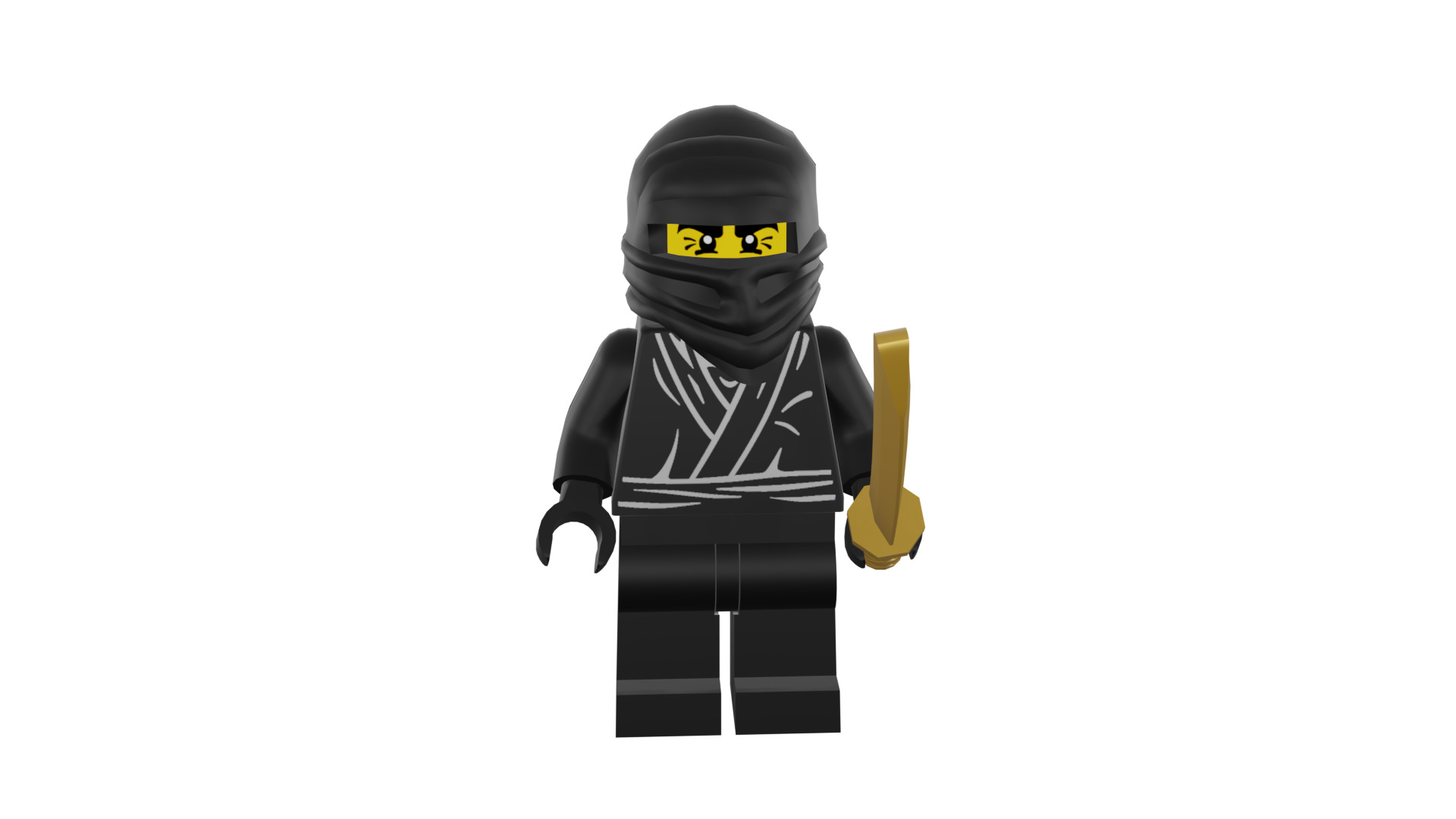 3D print minifigure - 8683-12 Ninja 3D print model_46