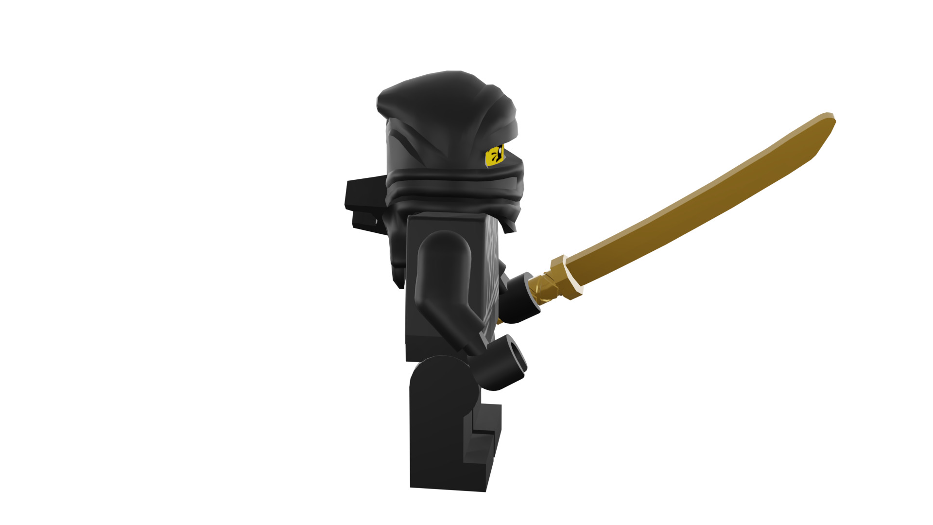 3D print minifigure - 8683-12 Ninja 3D print model_12