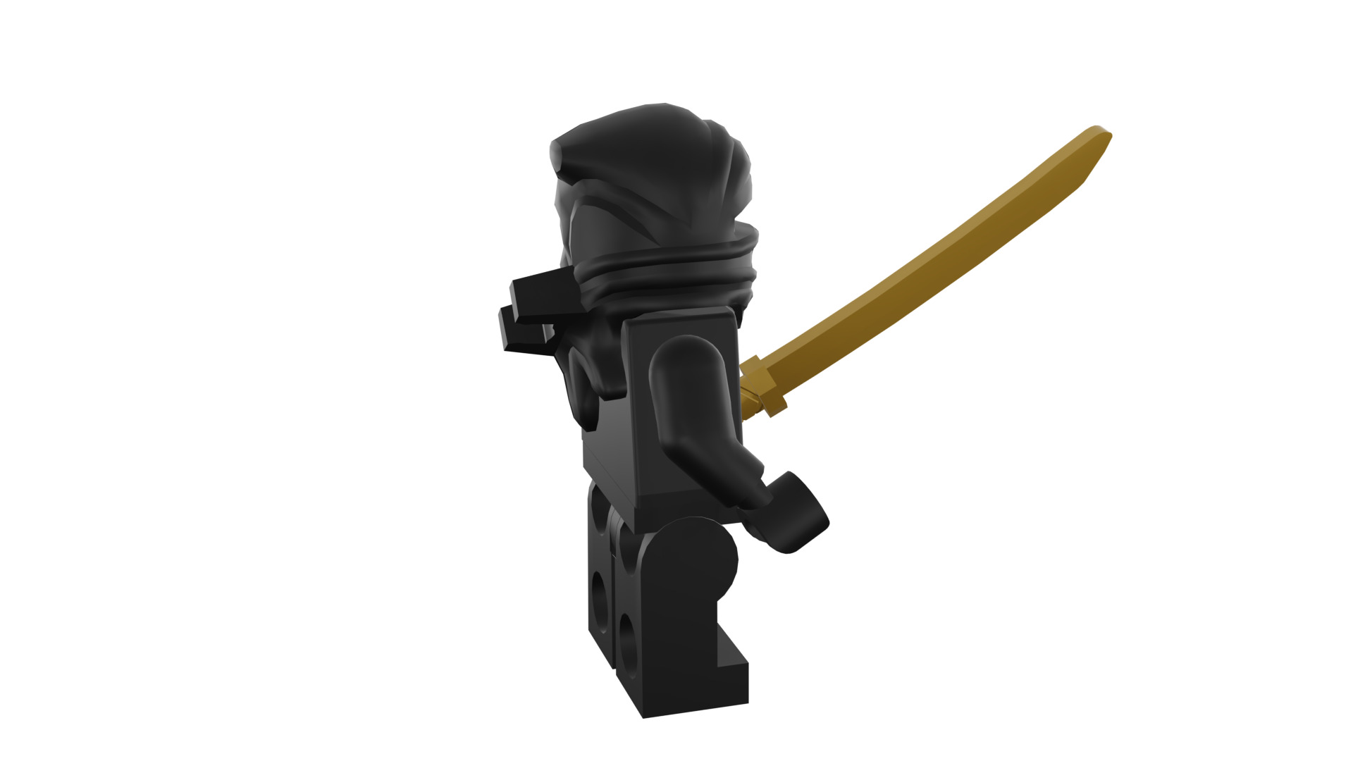 3D print minifigure - 8683-12 Ninja 3D print model_15