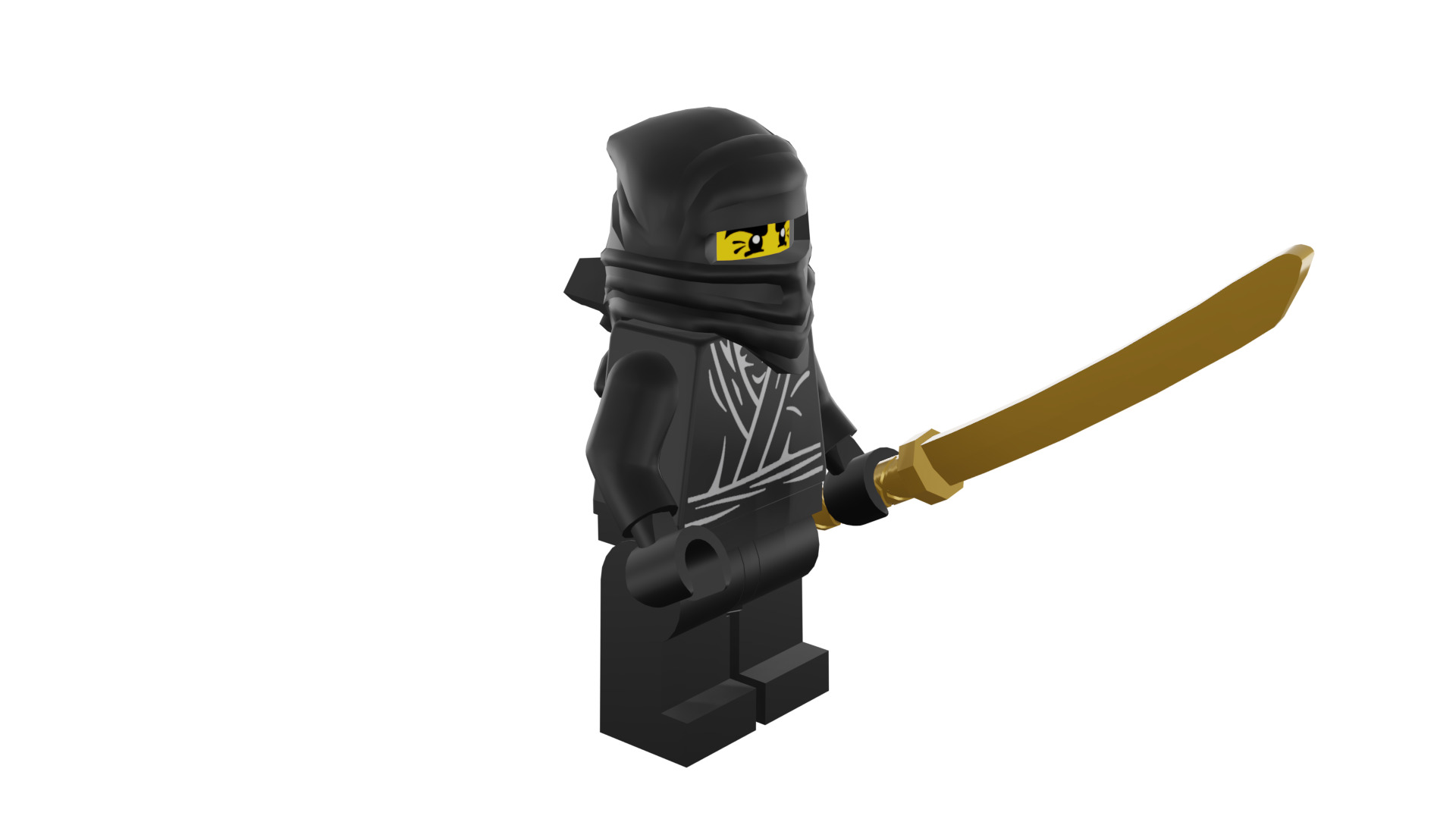 3D print minifigure - 8683-12 Ninja 3D print model_8
