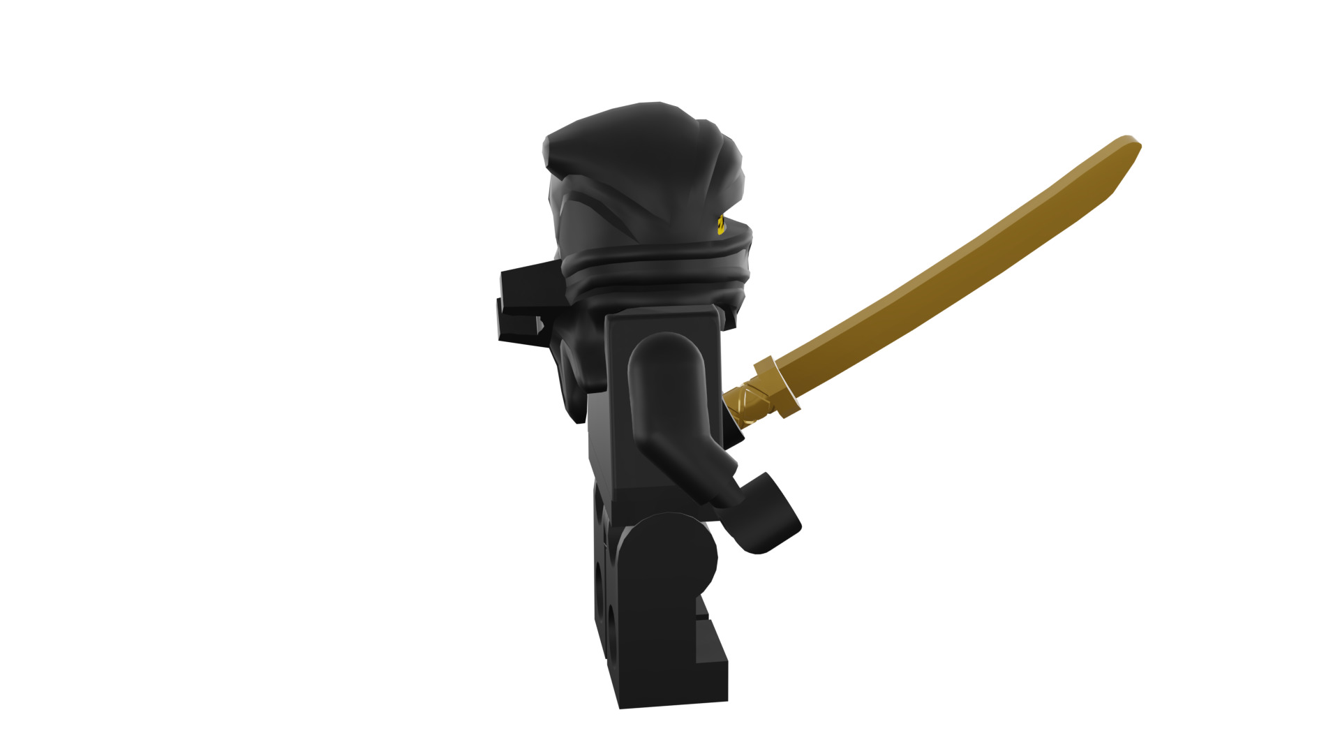3D print minifigure - 8683-12 Ninja 3D print model_14