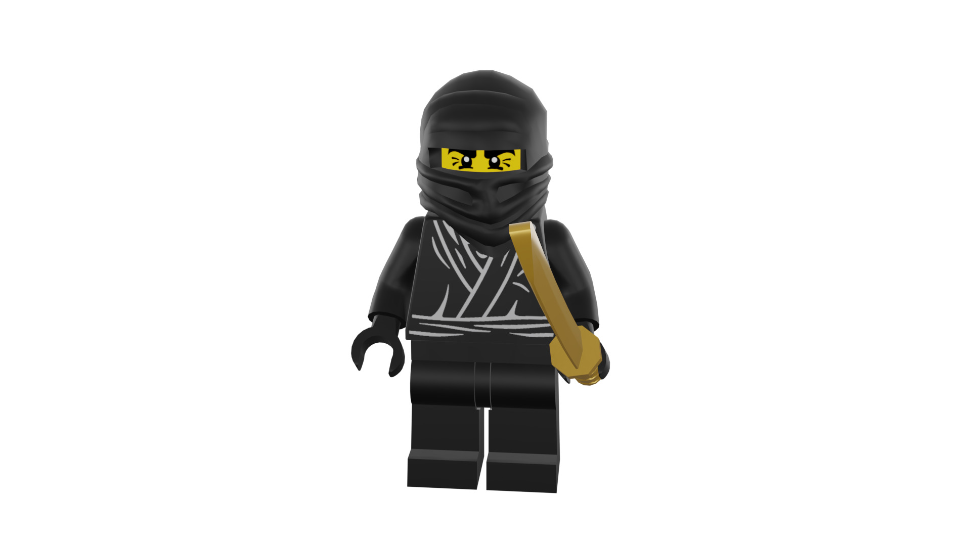 3D print minifigure - 8683-12 Ninja 3D print model_45