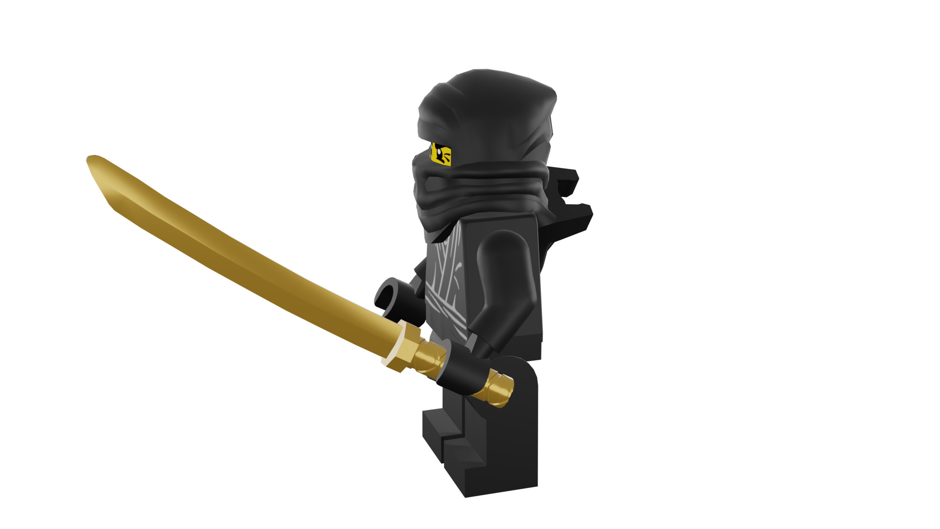3D print minifigure - 8683-12 Ninja 3D print model_37