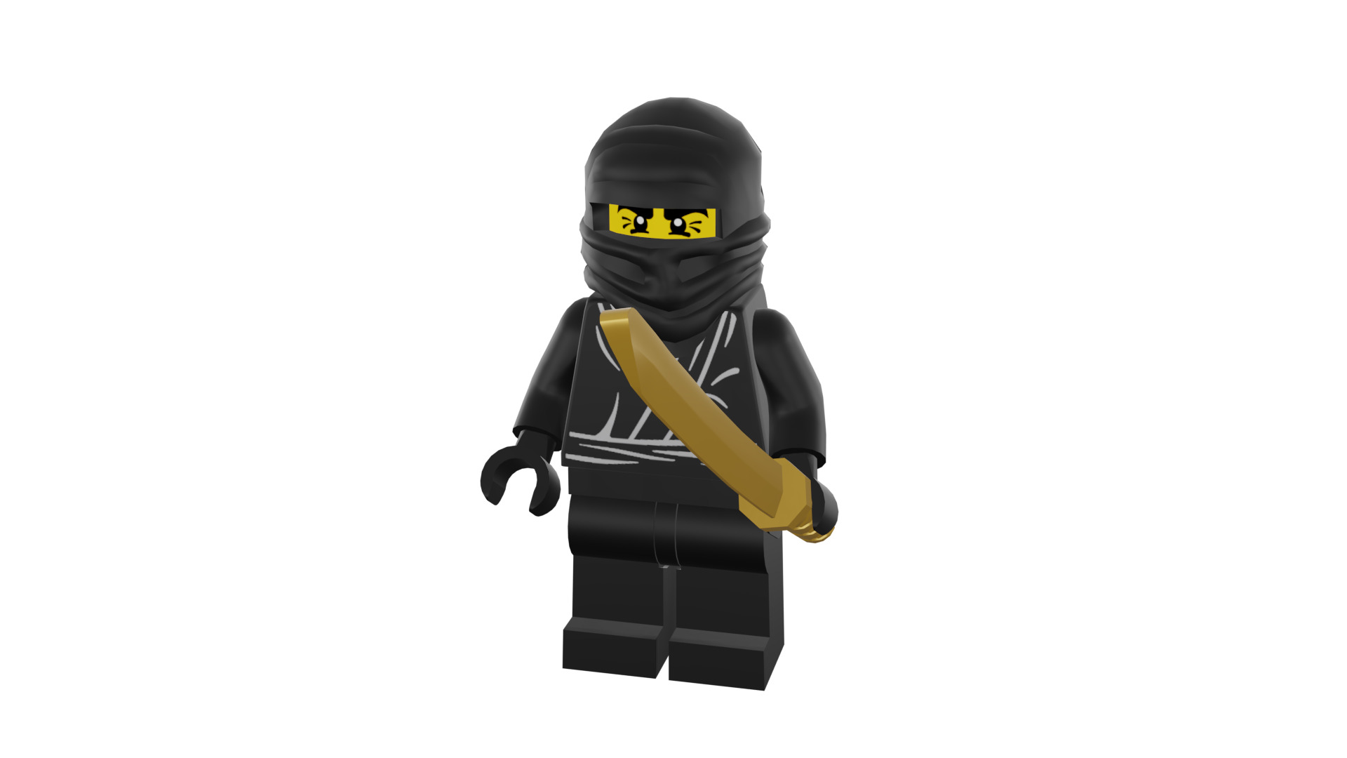3D print minifigure - 8683-12 Ninja 3D print model_44